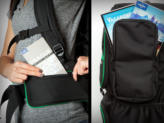 Smart Pockets of the Tortuga Travel Backpack