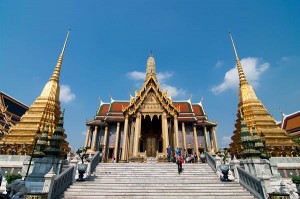 Backpacking travel the Grand Palace, Bangkok, Thailand