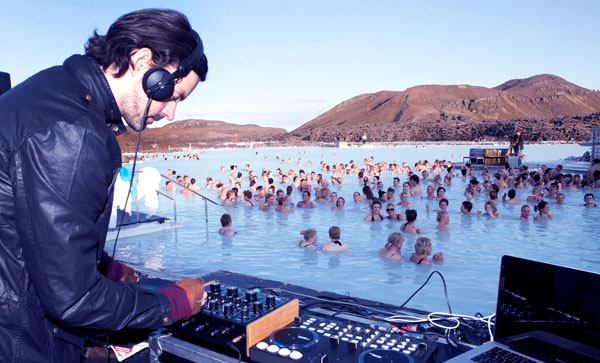 Party at the Blue Lagoon, Reykjavik