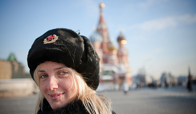 Russian Girl in Moscow, Russia