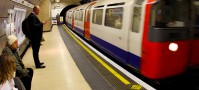 London underground tube backpackers