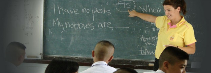 Teaching English in Thailand Classroom